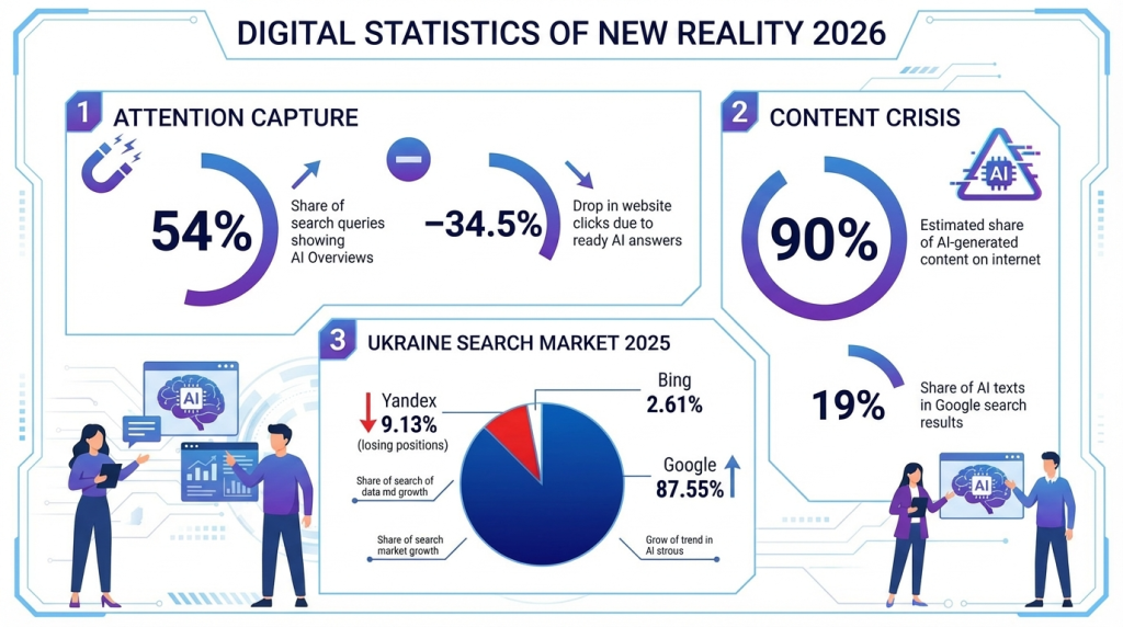Chart tracing SEO development from early search engines like AltaVista to advanced AI-powered strategies in 2026.