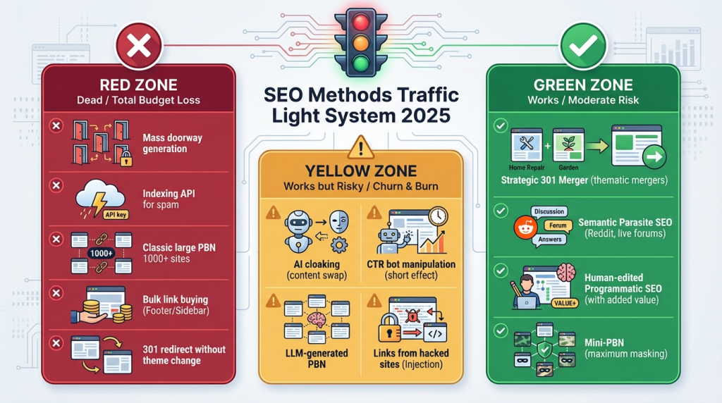 PBN network structure with donor sites linking to a main website